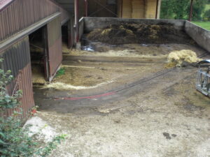 racleur en courbe - vue de dessus